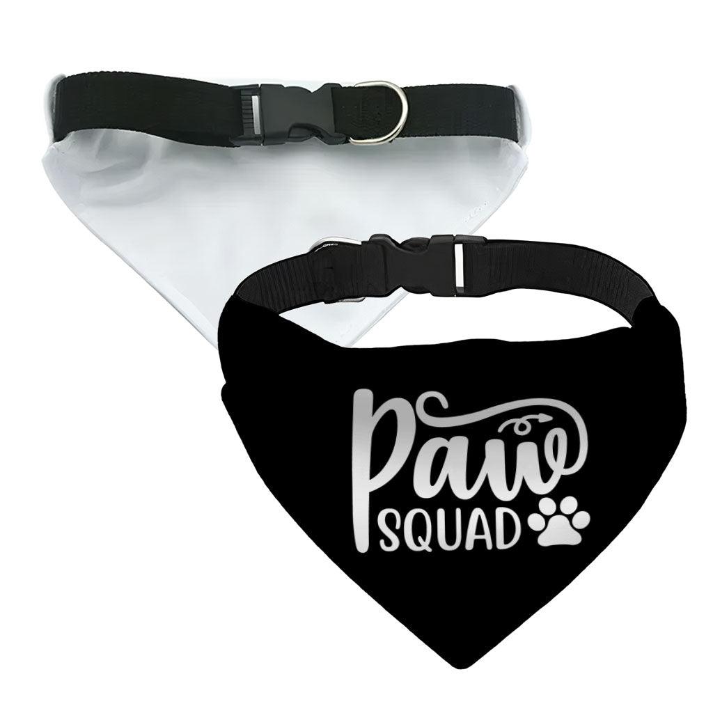 Paw Squad Pet Bandana Collar - Graphic Scarf Collar - Unique Dog Bandana - MRSLM