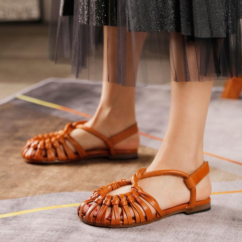Leather soft sole beach sandals - MRSLM