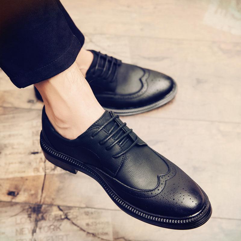 Men's brogue business shoes, view 12 - MRSLM