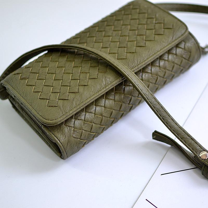 handmade woven long wallet bag for women, view 8 - MRSLM