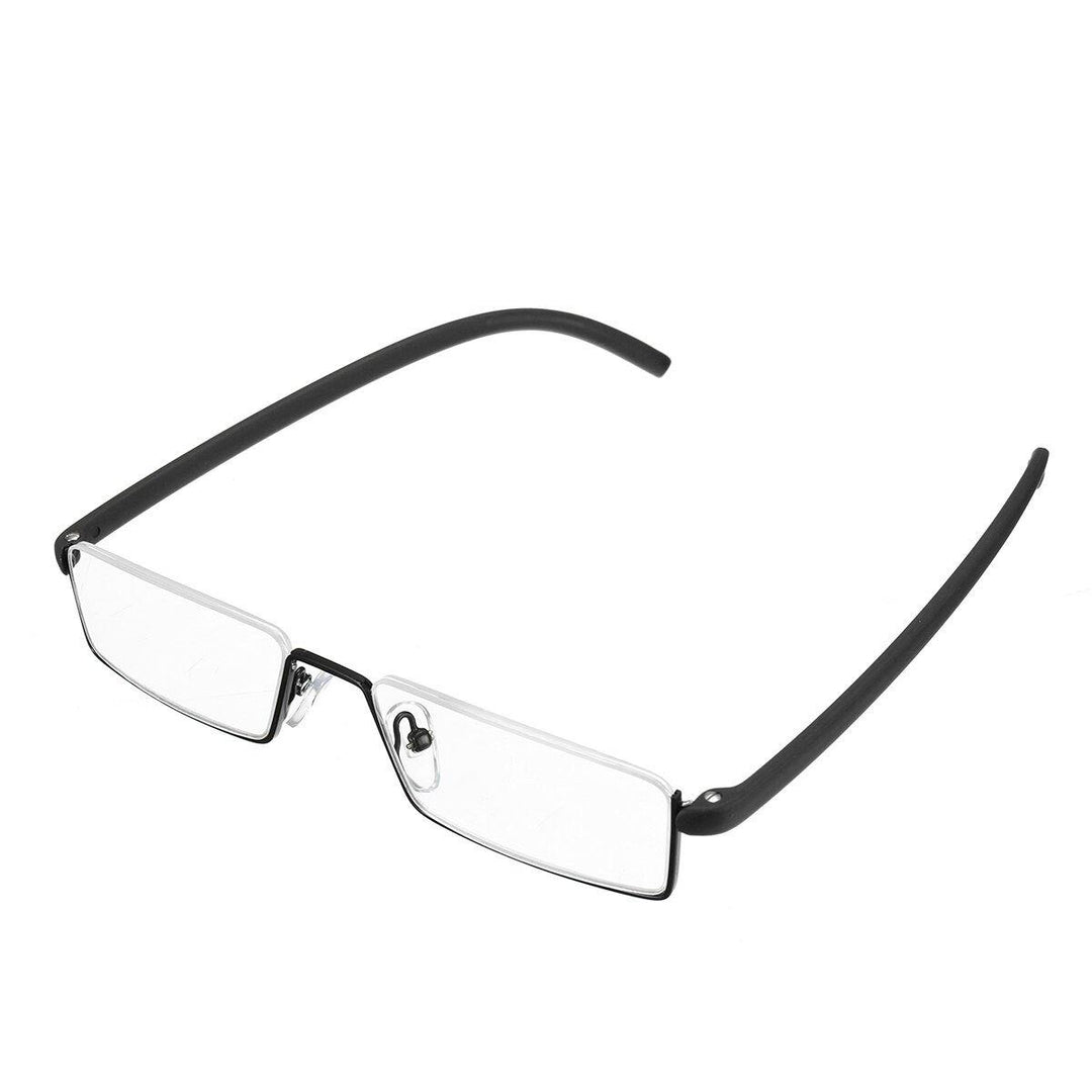 TR90 Flexible Colorful Reading Glasses Half Rim Presbyopic Glasses With Case - MRSLM