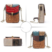 Women's cowhide shoulder messenger bag, view 5 - MRSLM