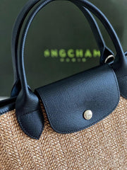 Women's woven straw crossbody bag, view 2 - MRSLM