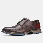 summer retro large size pu leather shoes, view 3 - MRSLM