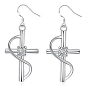 Elongated cross earrings - MRSLM