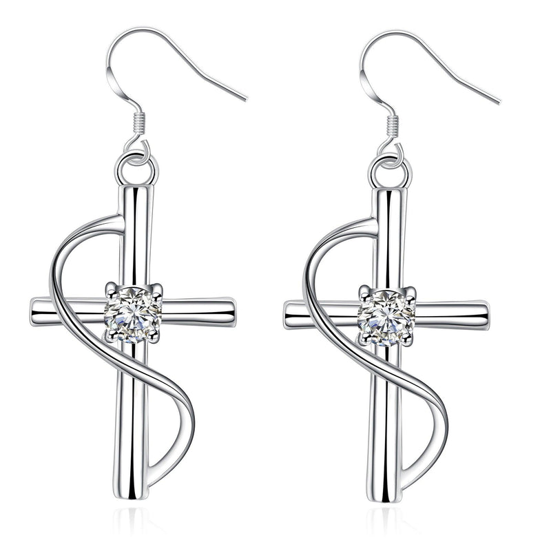 Elongated cross earrings - MRSLM