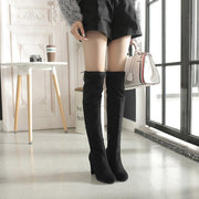 Women's suede high-heel boots, view 3 - MRSLM