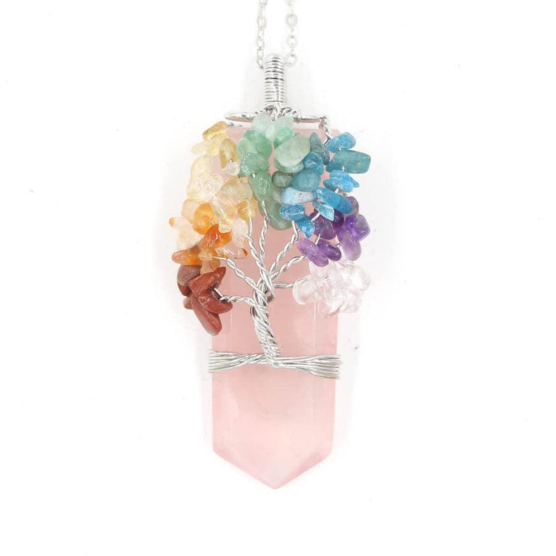 crystal column tree of life winding pendant, view 8 - MRSLM