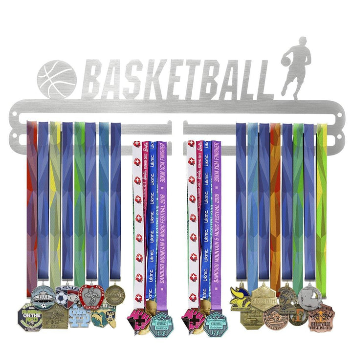 400x142x2mm Sporting Medal Hangers Gym Football Basketball Match Rack Wall Display Holder - MRSLM