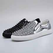 men's slip-on high-top leather shoes - MRSLM