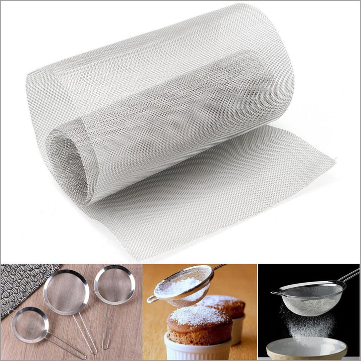 100x15cm Stainless Steel Woven Wire Cloth Screen Plate Filtration Filter 30 Mesh - MRSLM