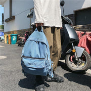 denim student schoolbag, view 7 - MRSLM