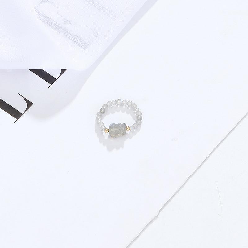 strawberry crystal ring, view 3 - MRSLM