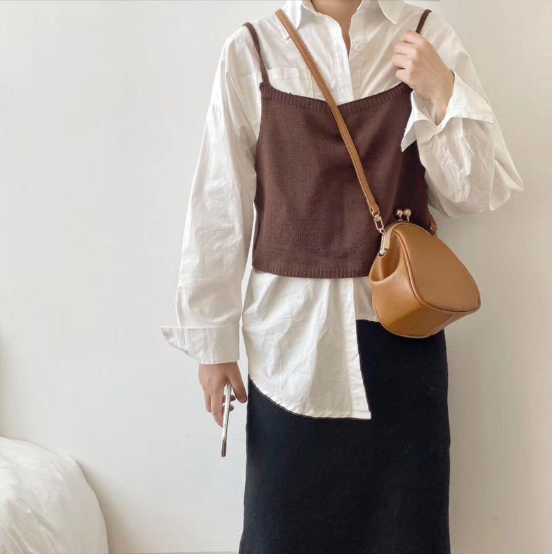 small round women's messenger bag, view 3 - MRSLM