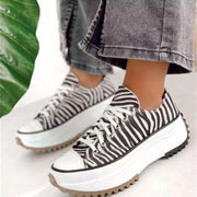 Women's platform canvas shoes, view 7 - MRSLM