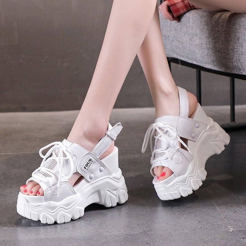 platform wedge beach roman sandals, view 2 - MRSLM