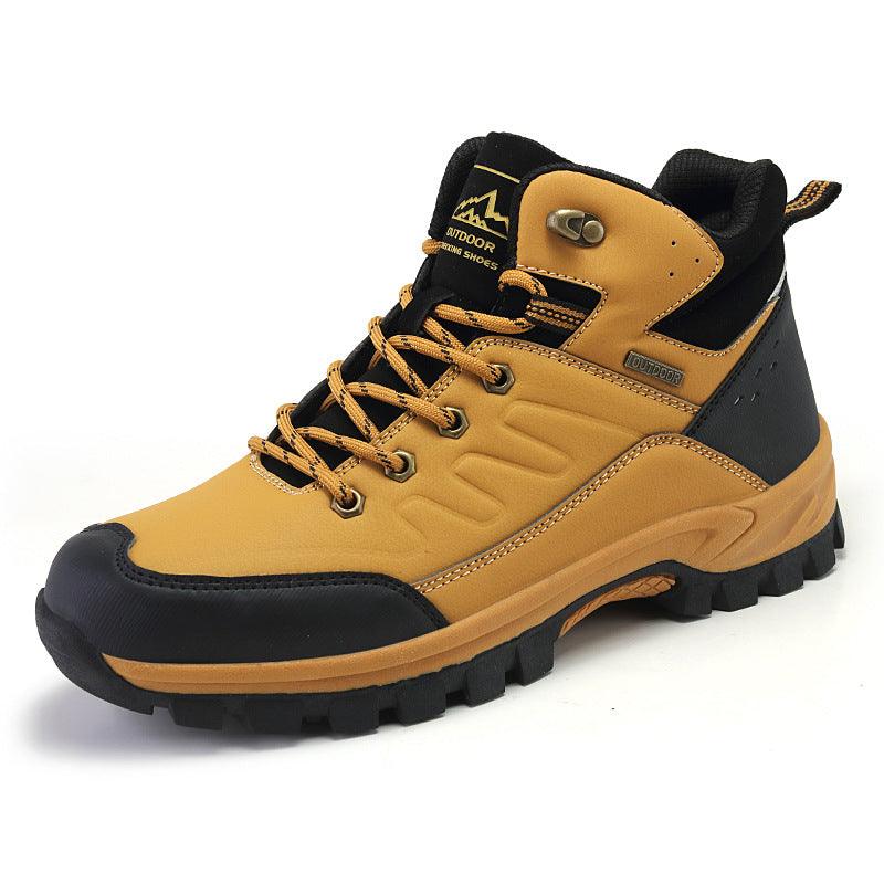 Men's thick velvet outdoor boots, view 4 - MRSLM