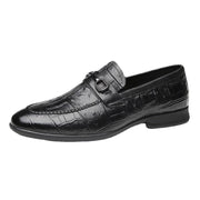 The First Layer Of Cow British Leather One-legged Loafers - MRSLM