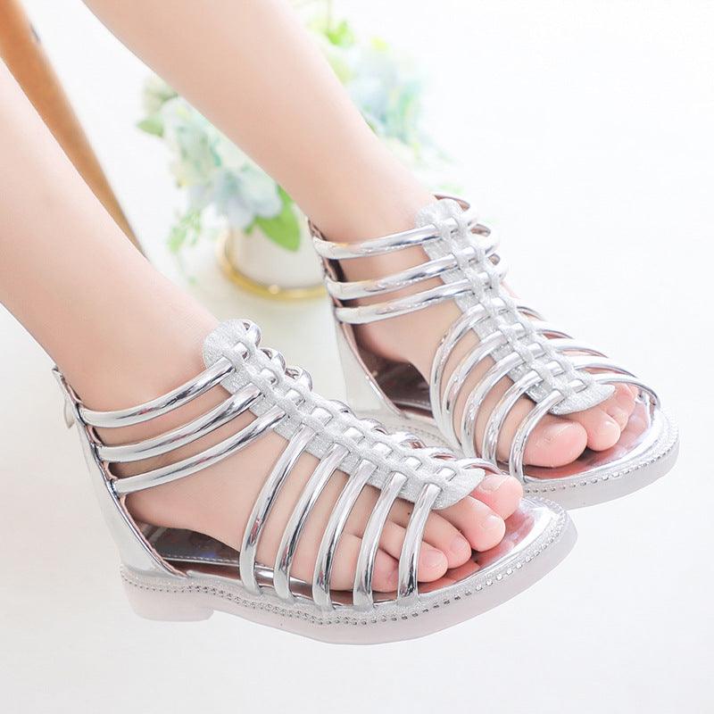 girls' summer sequin princess sandals, view 4 - MRSLM