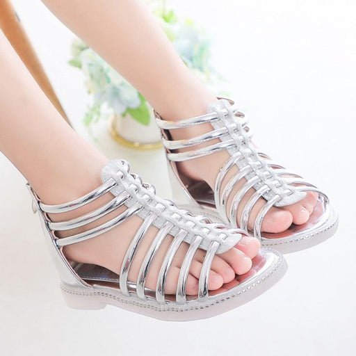 girls' summer sequin princess sandals, view 4 - MRSLM