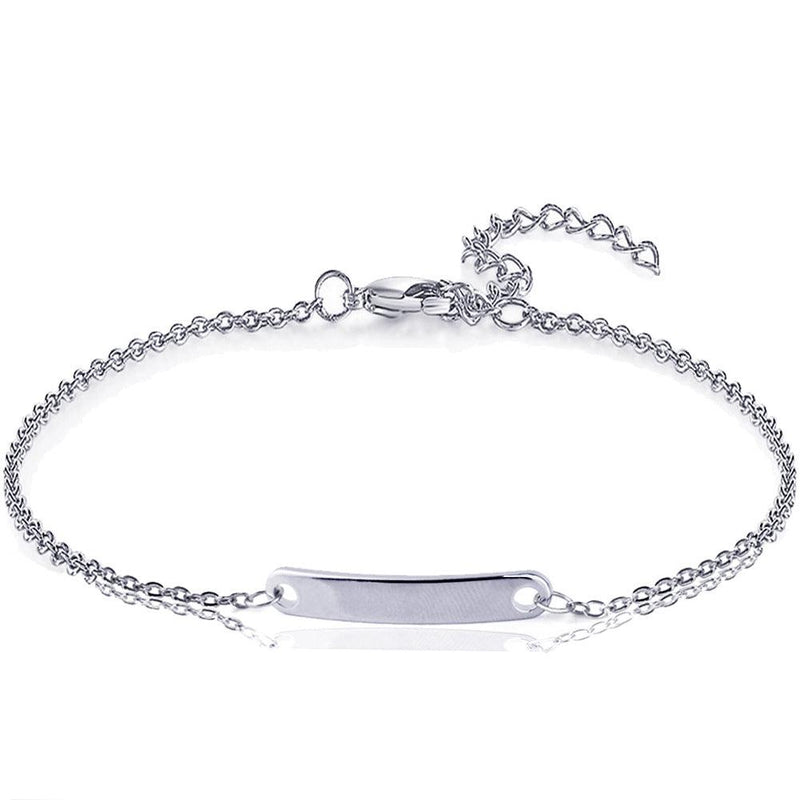 Custom engraved name bracelet, view 2 - MRSLM