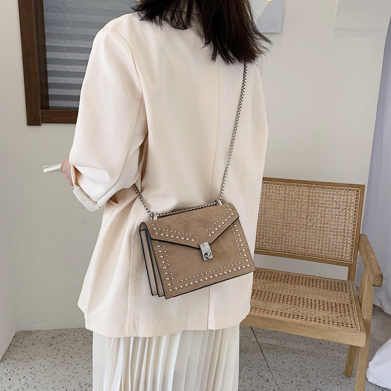 small faux leather shoulder messenger bag, view 7 - MRSLM