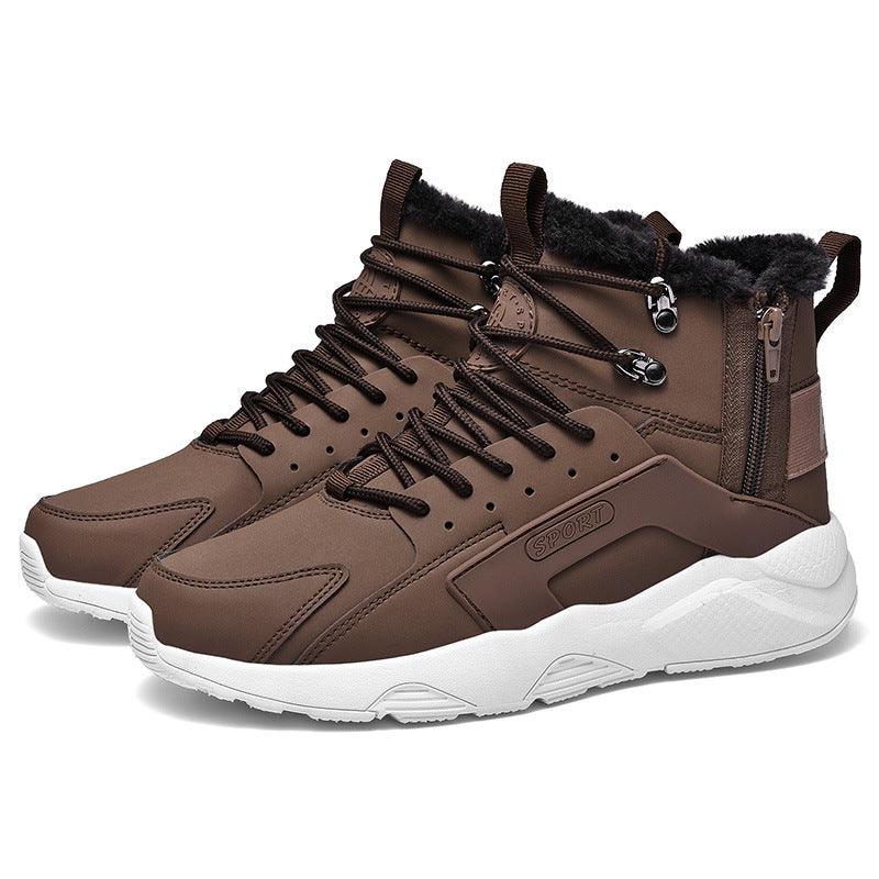 Men's side zipper winter shoes, view 4 - MRSLM