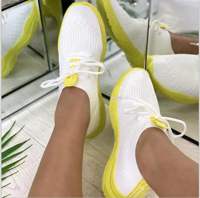 Color Matching Rubber Fashion Casual Shoes - MRSLM