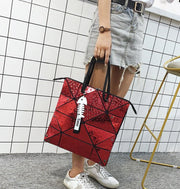 holographic laser shoulder handbag, view 7 - MRSLM