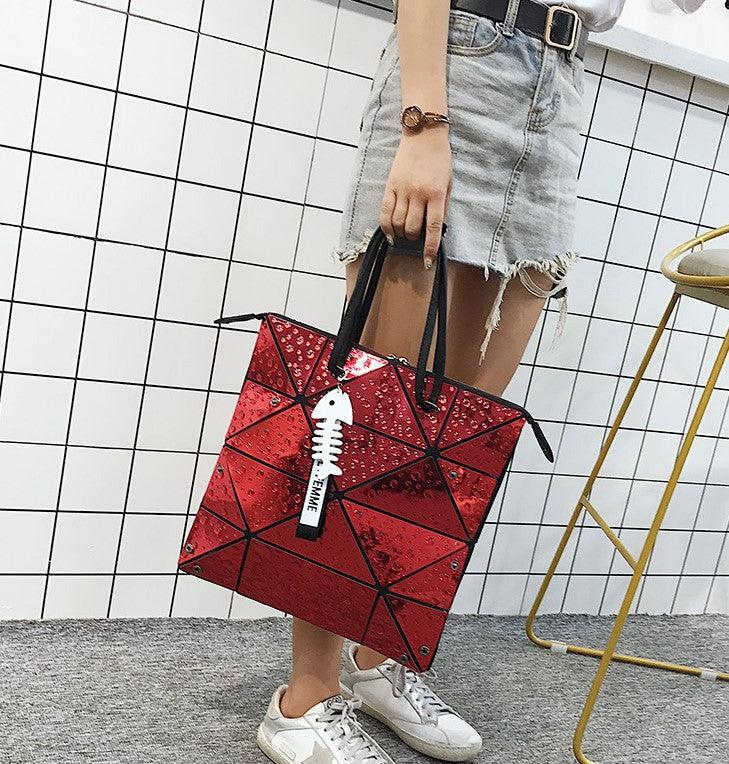 holographic laser shoulder handbag, view 7 - MRSLM