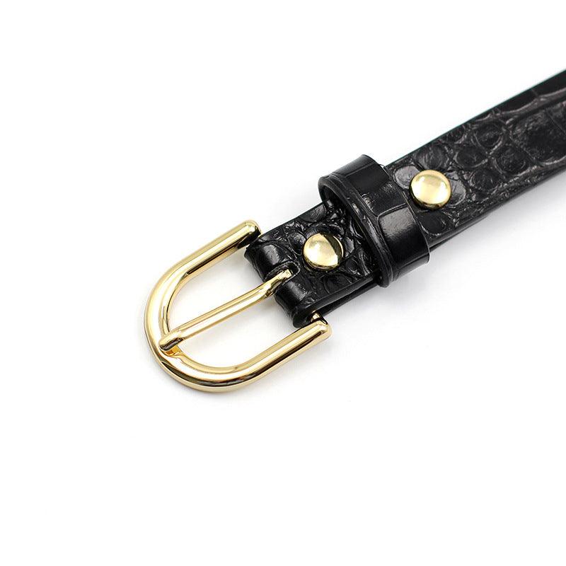 women's crocodile pattern belt waist bag, view 5 - MRSLM