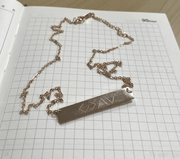 horizontal bar pendant necklace - MRSLM