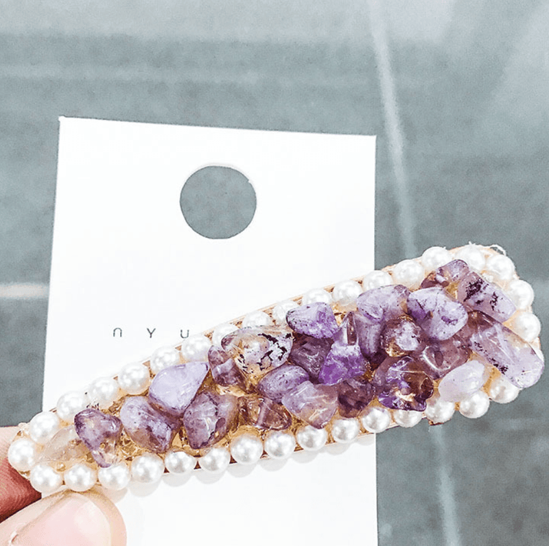crystal stone hairpin, view 5 - MRSLM