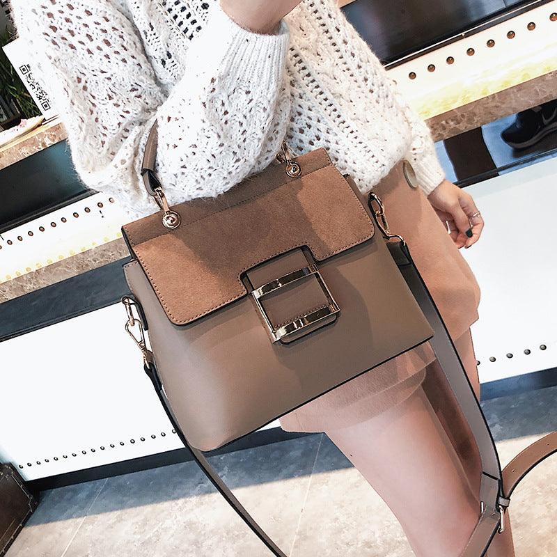 Winter Korean Style Large Capacity Suede Crossbody Bag