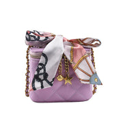 Mini PU box shoulder bag with chain, view 7 - MRSLM