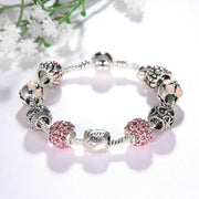 silver-plated charm bracelet, view 3 - MRSLM
