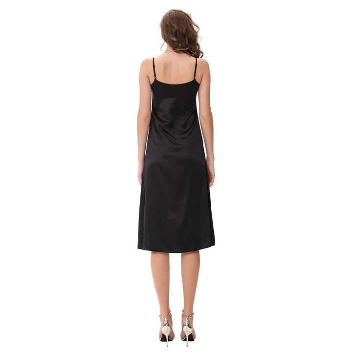 Women's Spaghetti Strap Satin Dress