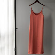 women's basic satin dress, view 13 - MRSLM