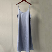 women's basic satin dress, view 2 - MRSLM