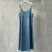 women's basic satin dress, view 5 - MRSLM