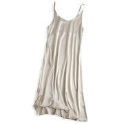 women's basic satin dress, view 8 - MRSLM
