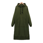 Women's loose long hoodie - MRSLM