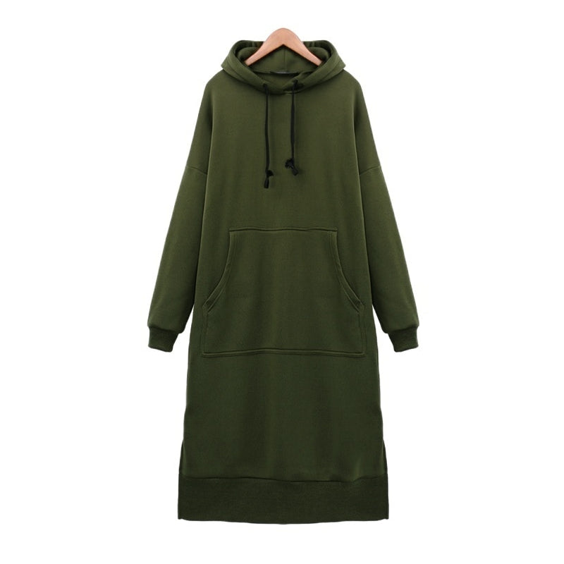Women's loose long hoodie - MRSLM