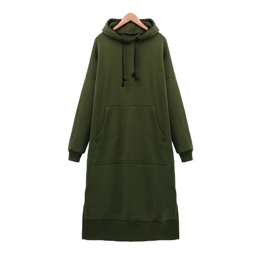 Women's loose long hoodie - MRSLM