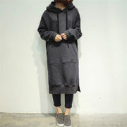 Women's loose long hoodie, view 2 - MRSLM