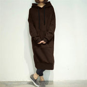 Women's loose long hoodie, view 3 - MRSLM