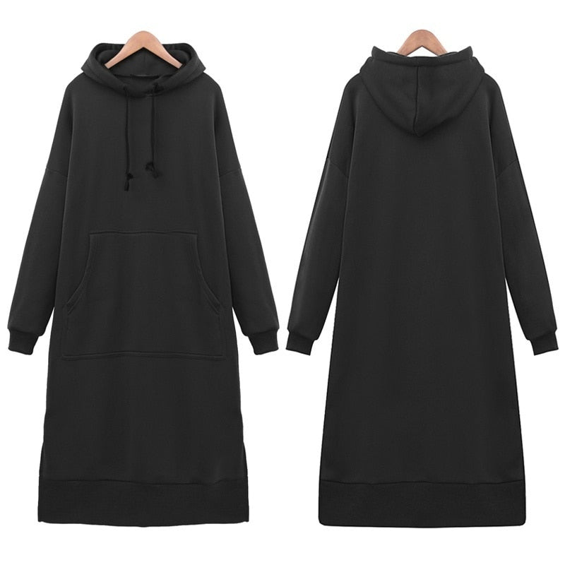 Women's loose long hoodie, view 6 - MRSLM