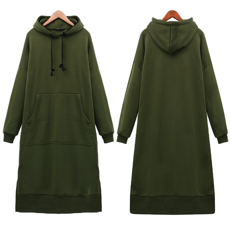 Women's loose long hoodie, view 7 - MRSLM