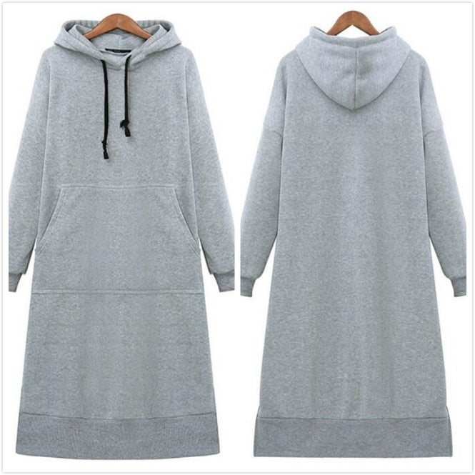 Women's loose long hoodie, view 8 - MRSLM