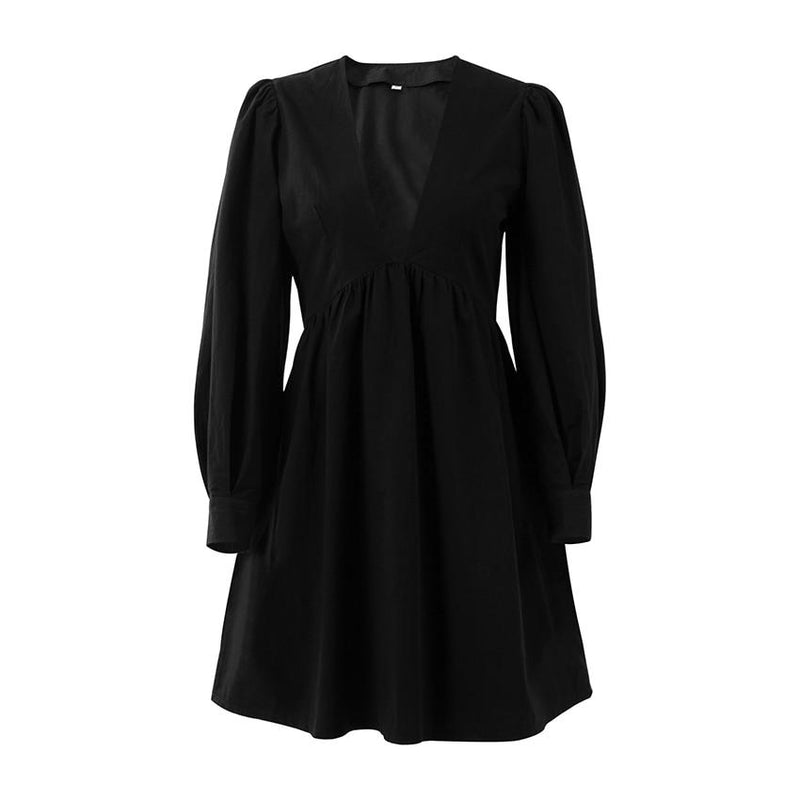 Women's puff sleeve mini dress, view 2 - MRSLM